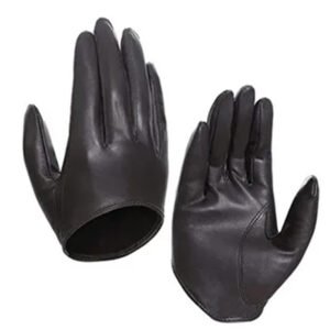 Half Leather Gloves Single Palm